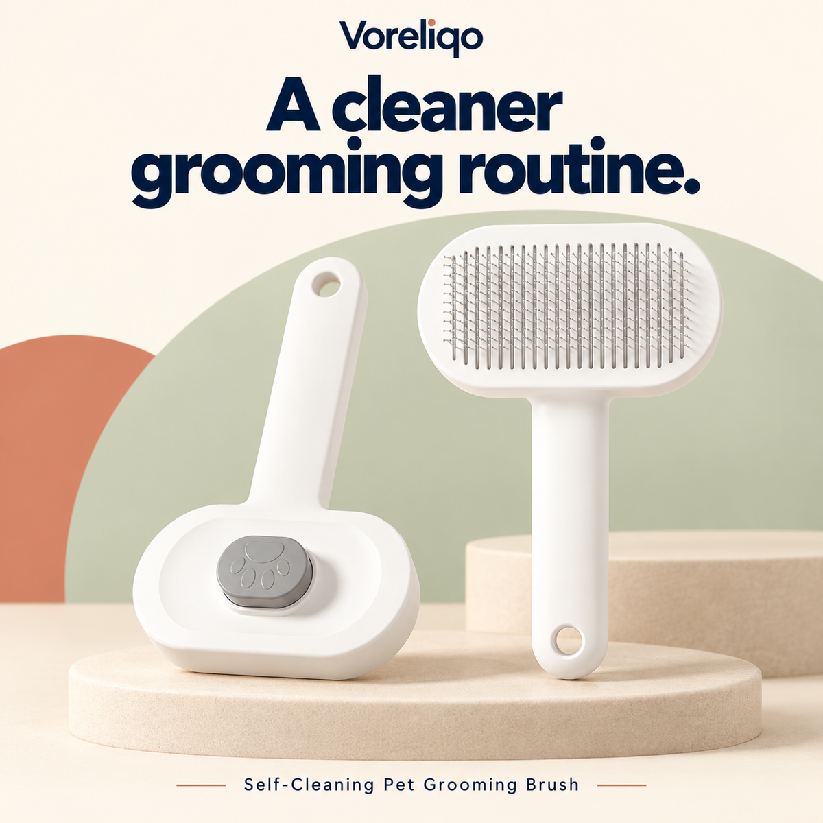 Easy to clean grooming brush